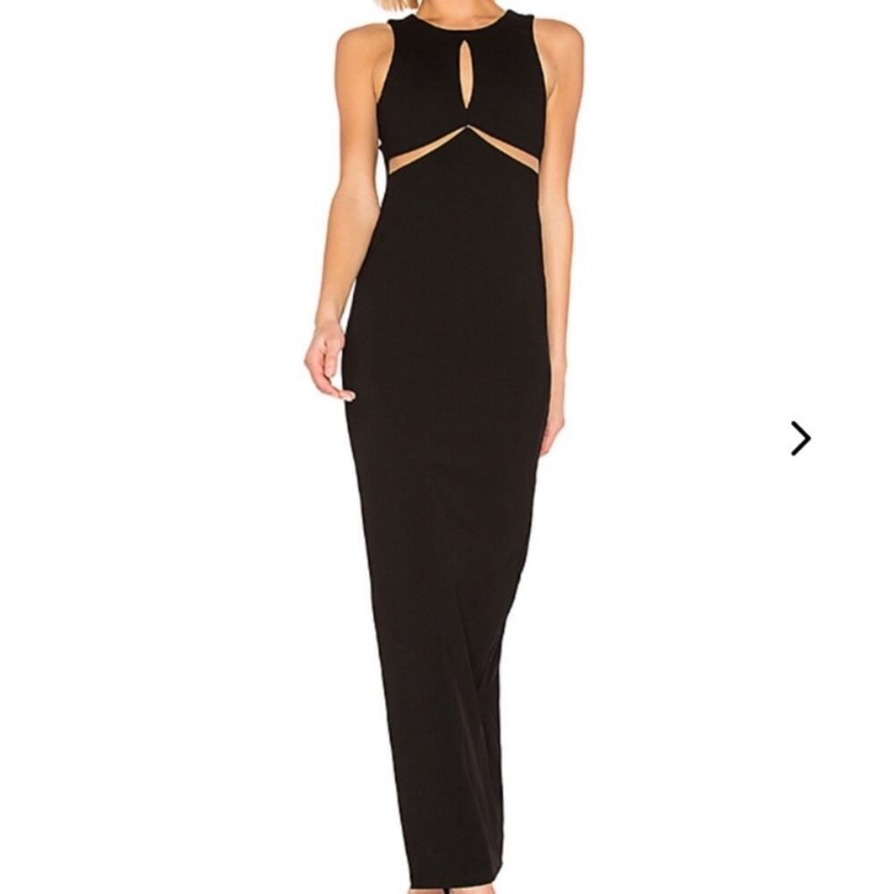 Lovers + Friends maxi black gown dress NWT XS